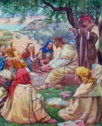 Robert Payton Reid - Jesus teaching his disciples to pray from The Bible Picture  - (MeisterDrucke-380127)