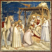 Heilige drei K�nige Giotto di Bondone - No. 18 Scenes from the Life of Christ - 2. Adoration of the Magi - WGA09195