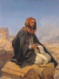 Jeremia auf den Ruinen Jerusalems