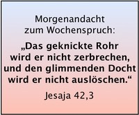 Jes 42,3 Das geknickte Rohr